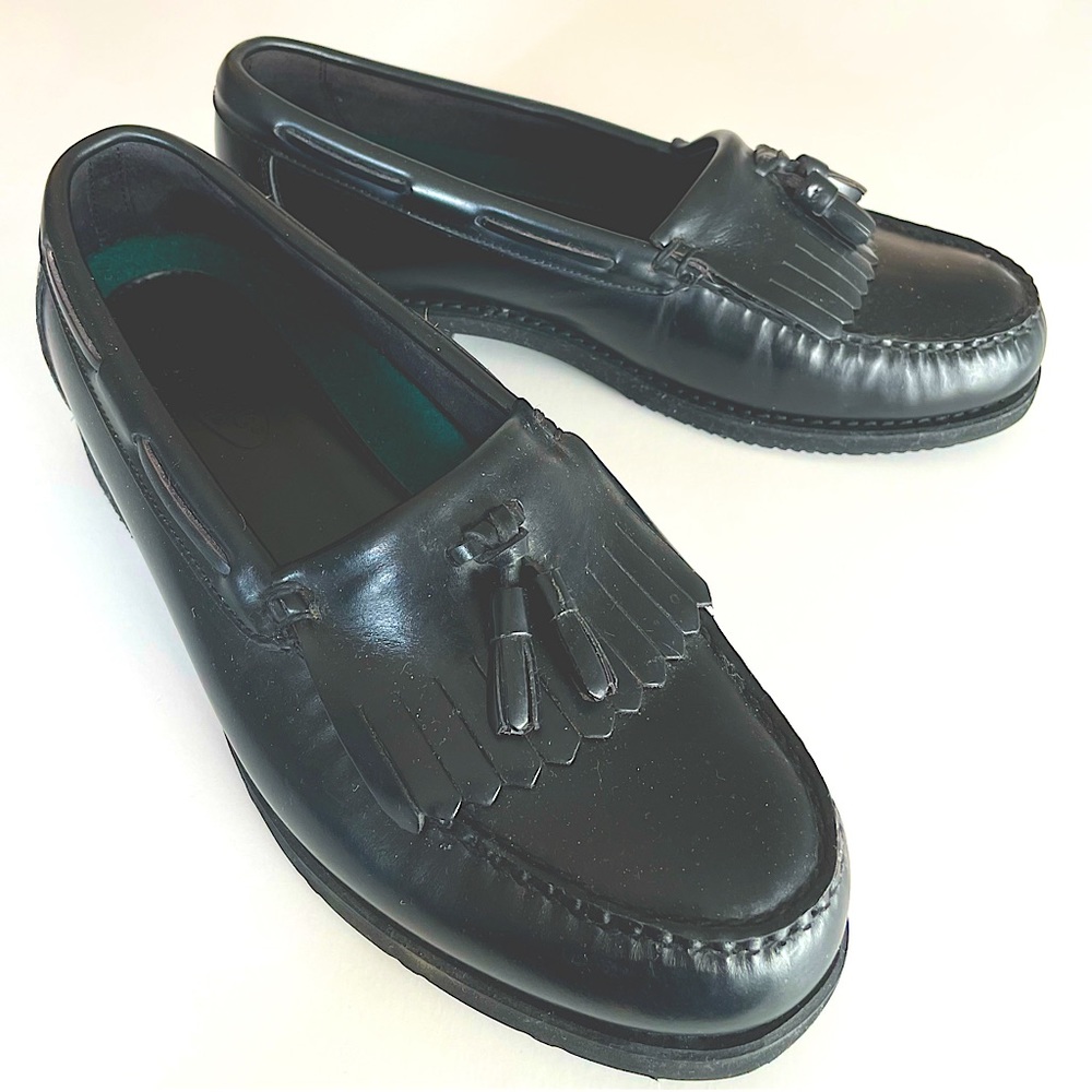 Rockport Black Leather Loafers w/Tassels